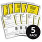 Prank Parking Tickets 5 Pack by Joyful Clan - Hilarious authentic joke