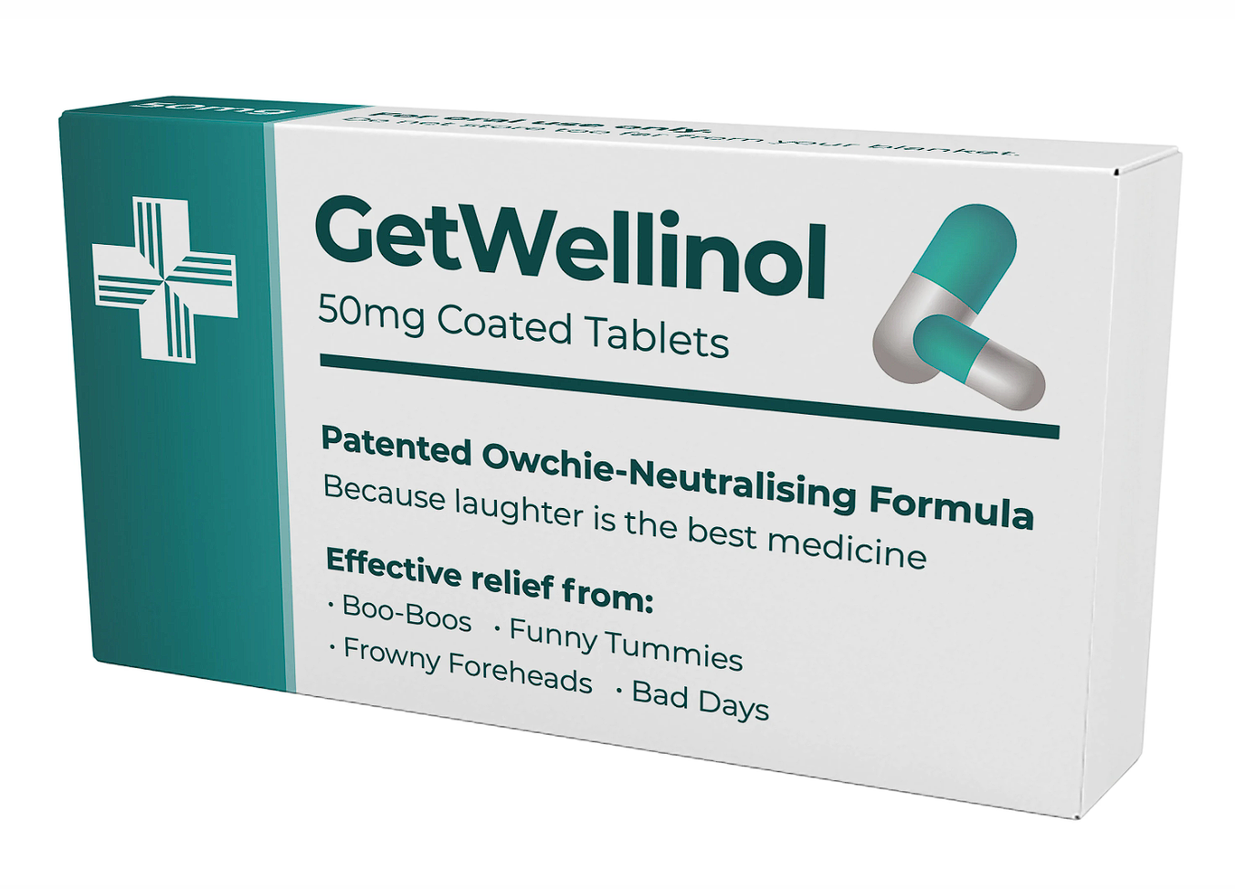 GetWellinol Pill Box - Get Well Soon Gift for Recovery - Hug in a Box - Thinking of You Gift for Him & Her - Supportive Cheer Up Friend