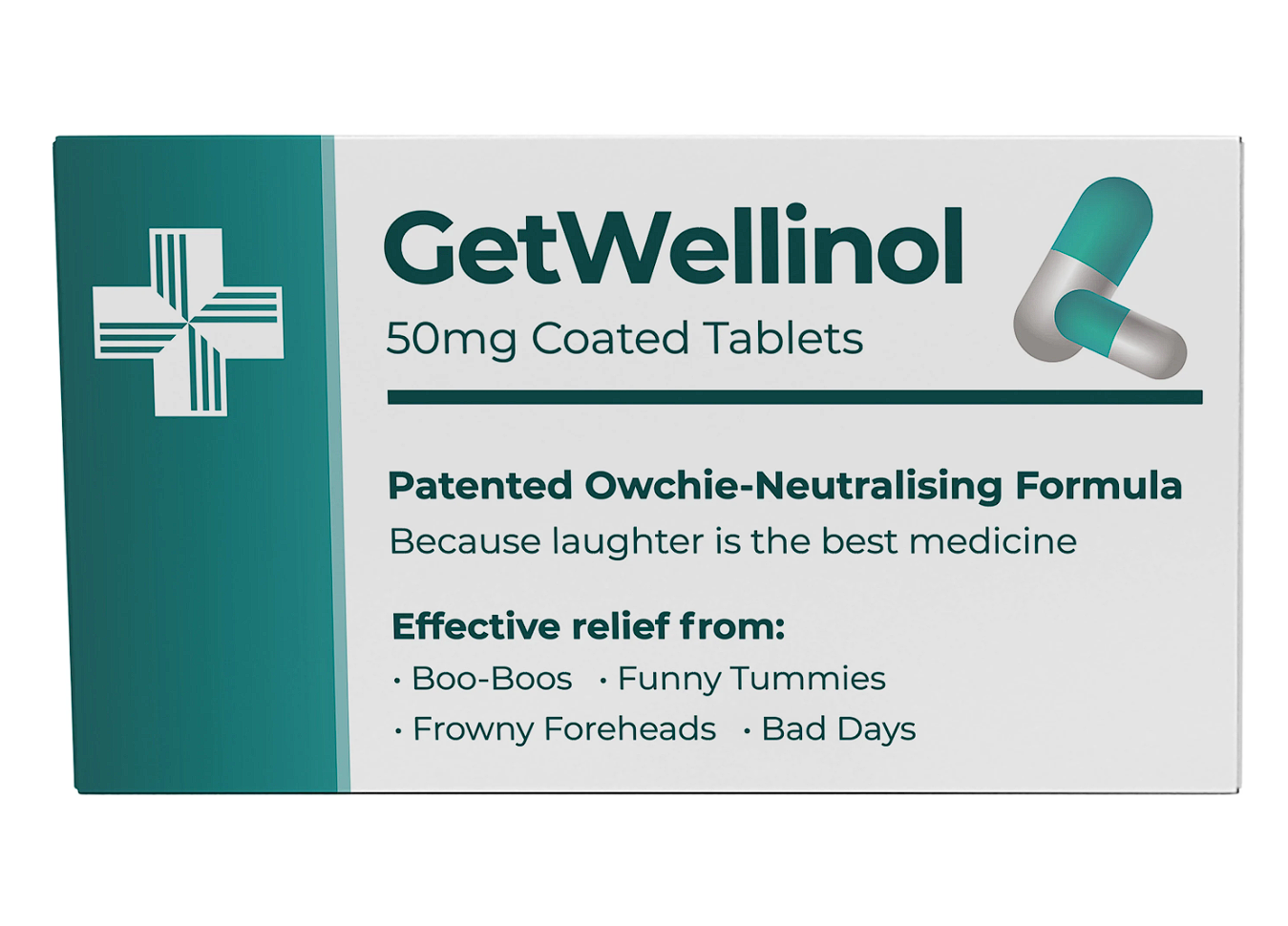 GetWellinol Pill Box - Get Well Soon Gift for Recovery - Hug in a Box - Thinking of You Gift for Him & Her - Supportive Cheer Up Friend