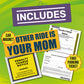 MY OTHER RIDE IS YOUR MOM Car Magnet Bundle Prank - Includes Prank Parking Ticket